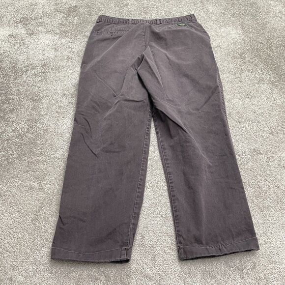 Dockers Vintage Khaki Pants Mens 36x30 Black Pleated Front Straight Cotton Work - Picture 2 of 15